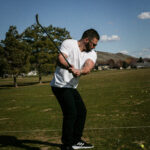 Adam Esposito golfing in Boise, Idaho